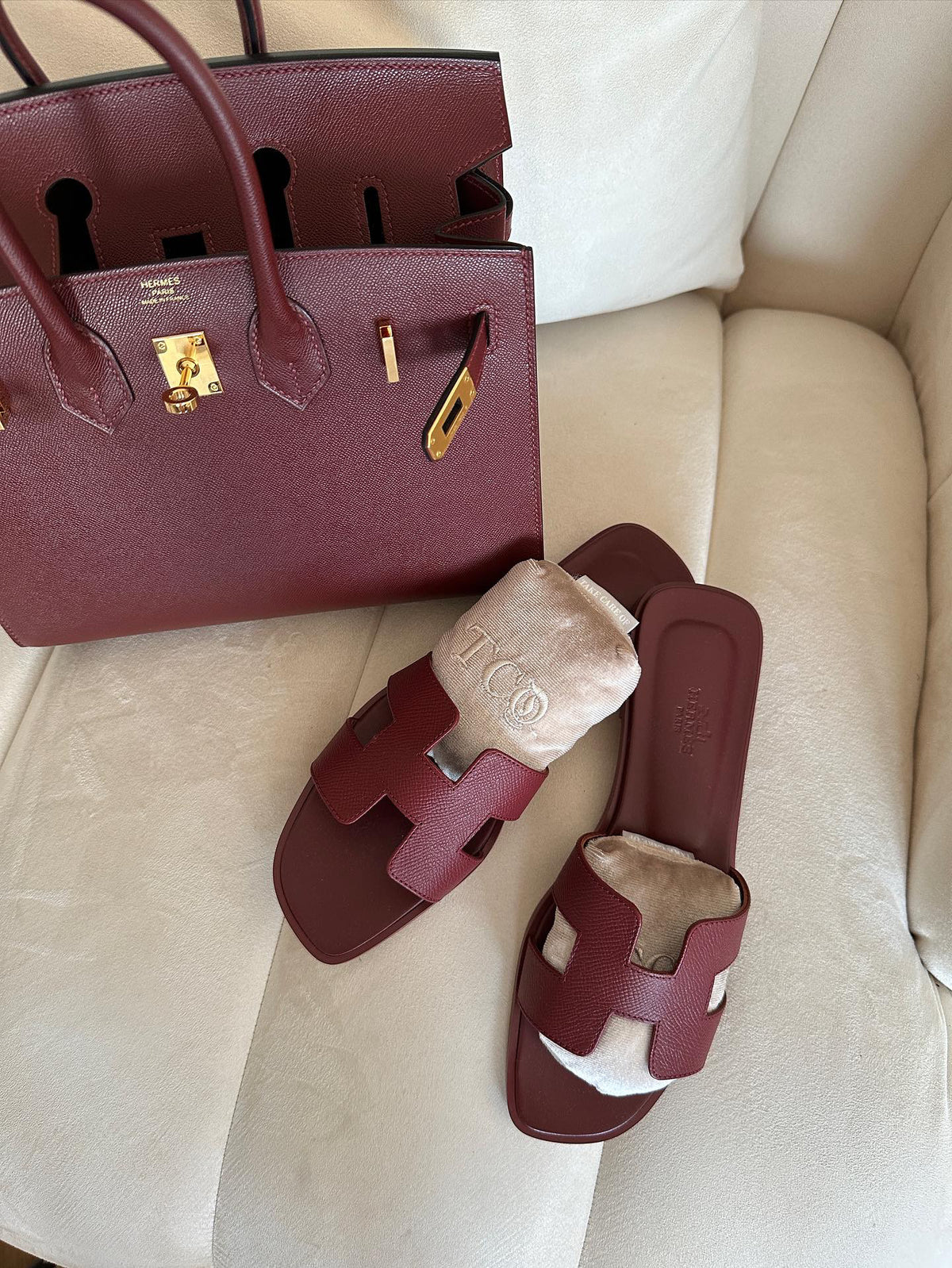 SHOE PILLOW FOR HERMES ORAN/OASIS SANDALS